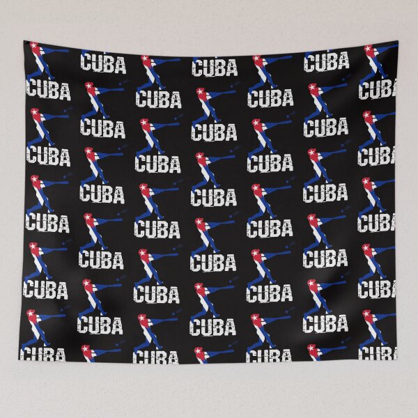 Item preview, Cuba Baseball flag designed and sold by Rustic Valley Studio.