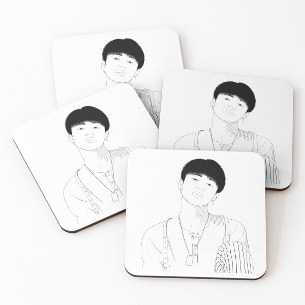 Item preview, BTS Jimin Black Outline designed and sold by isacaste.
