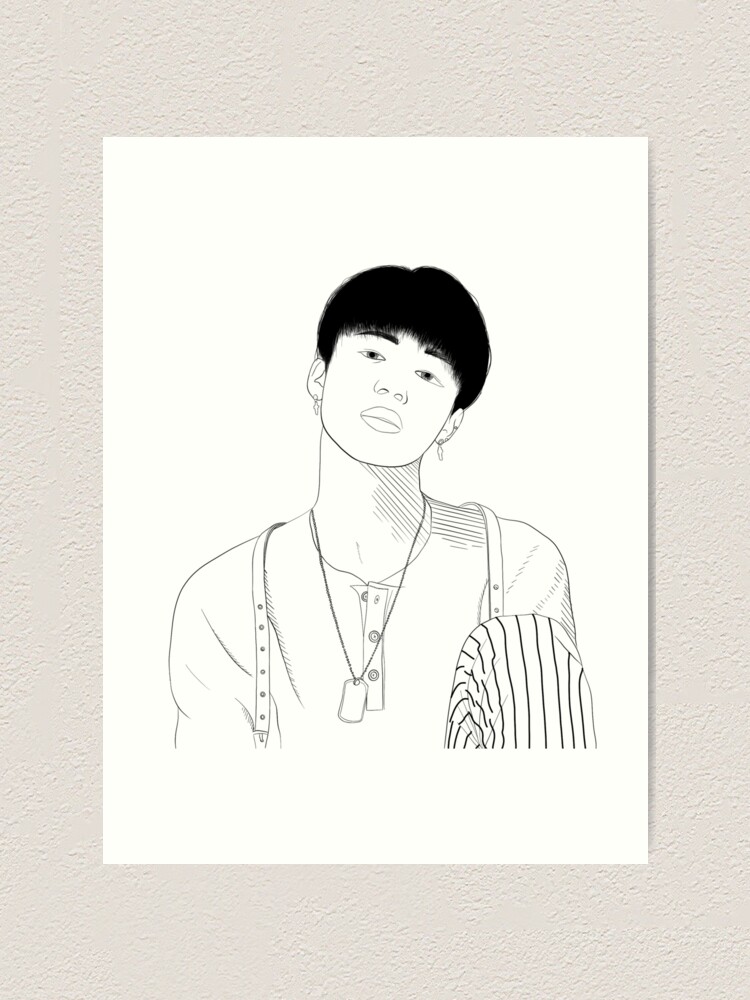 Namjoon outline by lilacli on DeviantArt