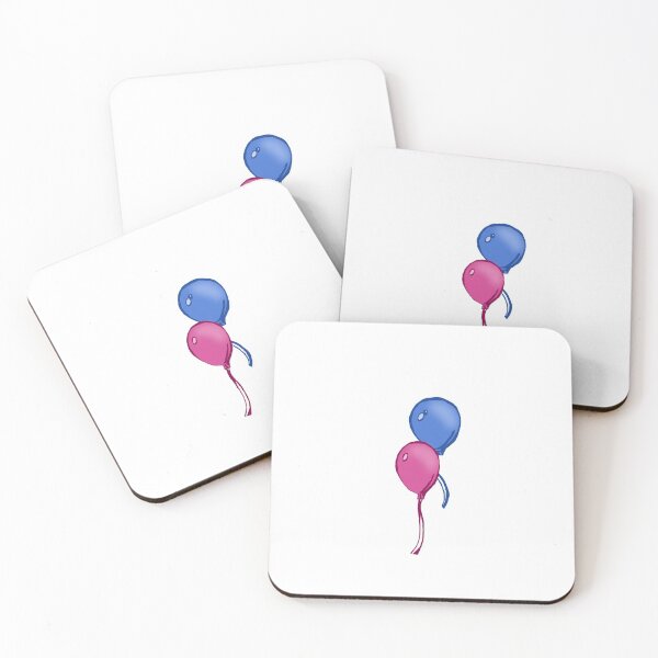 Item preview, Balloons Dusty Rose and Cornflower Blue designed and sold by IgniteWithin.