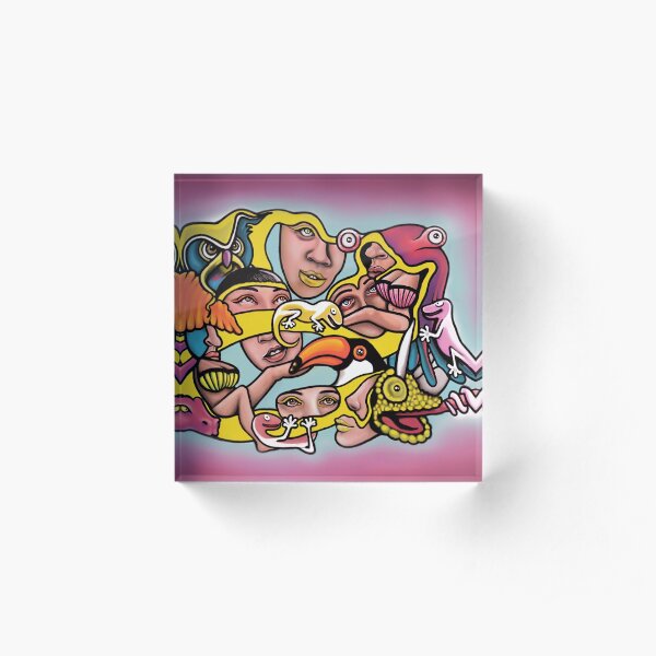 Chaotic Jungle Acrylic Block