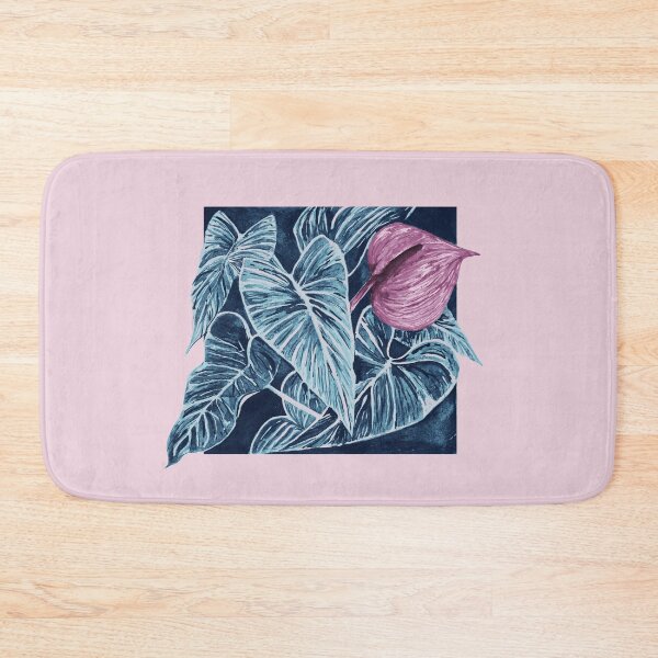 Item preview, Anthuriums in lilac ink designed and sold by Rômulo Queiroz.