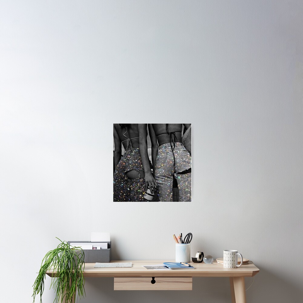 Glitzer-Jeans Poster