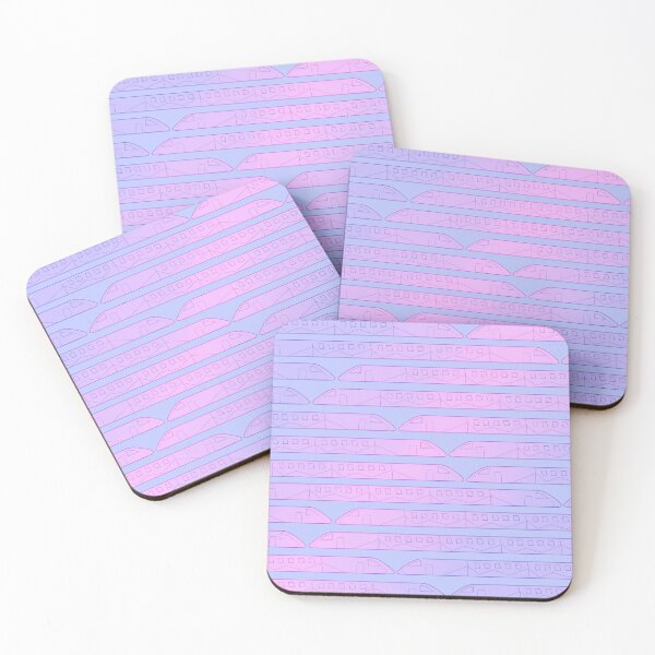Item preview, Bullet Train Print | Pink and Blue designed and sold by bougierobot.