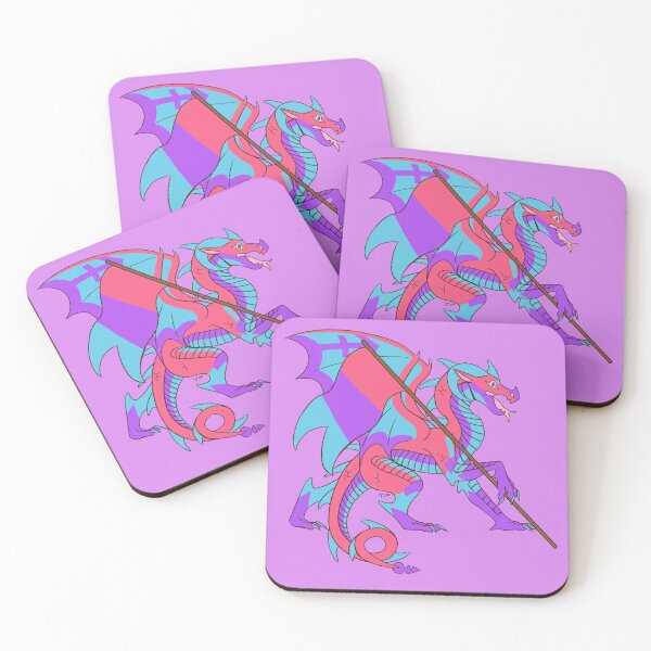 Item preview, Androgyne Pride Flag Dragon (4th Edition) designed and sold by Art of Keymintt.