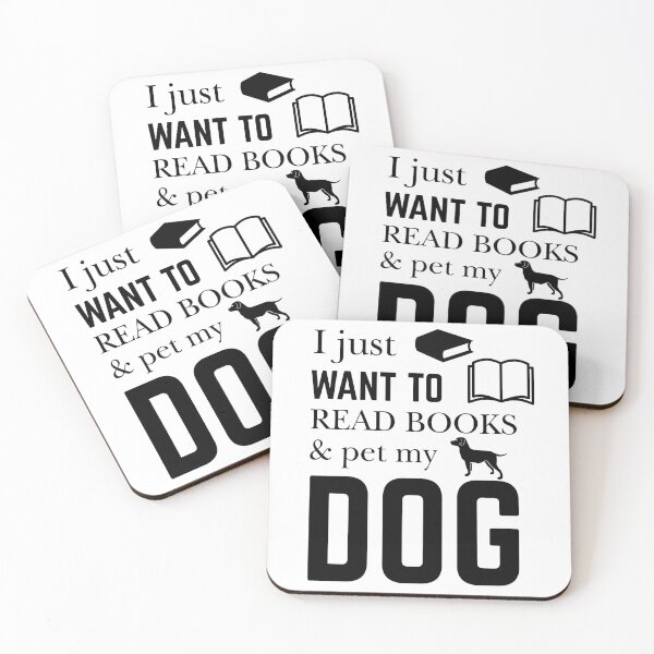 Item preview, I Just Want to Read Book And Pet My Dog designed and sold by Khalmer ⭐⭐⭐⭐⭐.