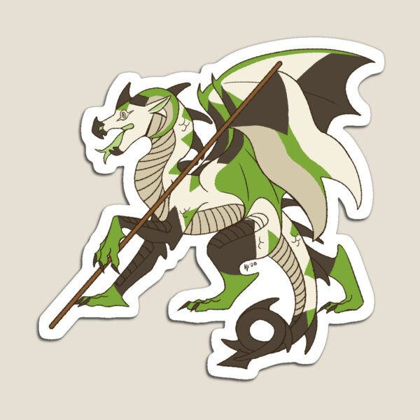 Demiromantic Pride Flag Dragon (4th Edition) Magnet