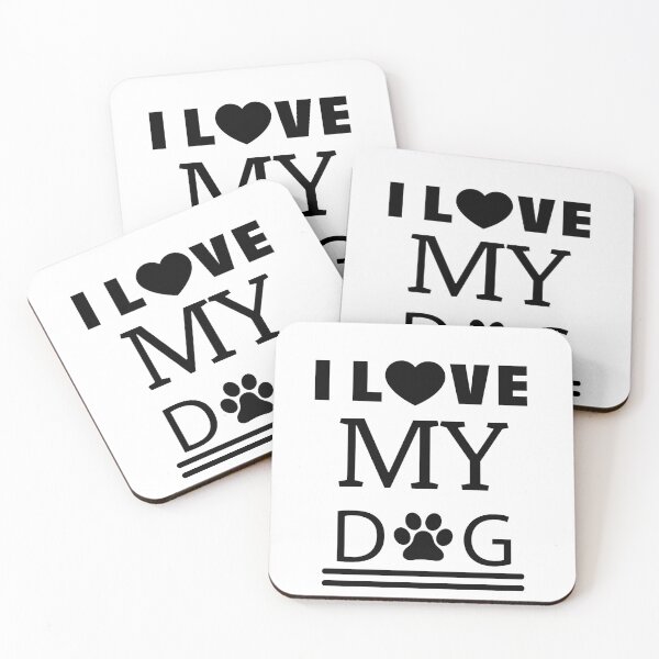Item preview, I Love My Dog designed and sold by Khalmer ⭐⭐⭐⭐⭐.
