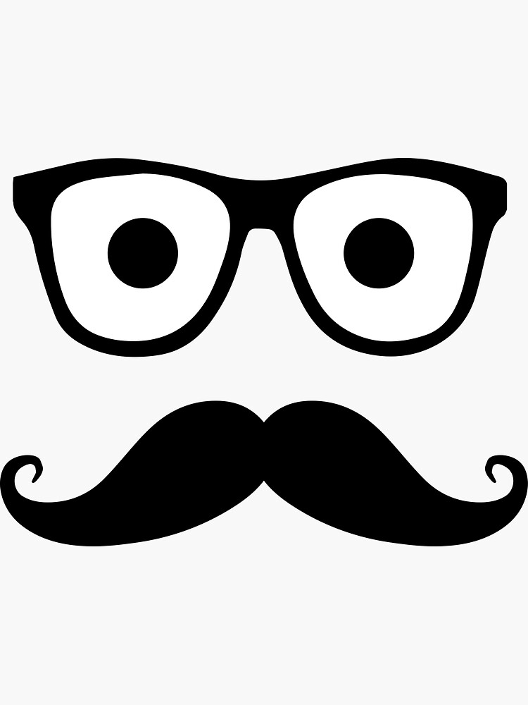 Emoji con discount bigote y lentes