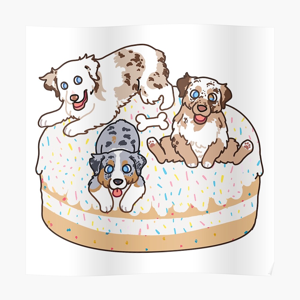 australian shepherd cake