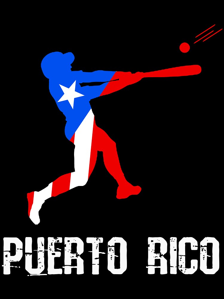 Pixels Puerto Rico Baseball Proud Boricua Flag T-Shirt by Mister Tee