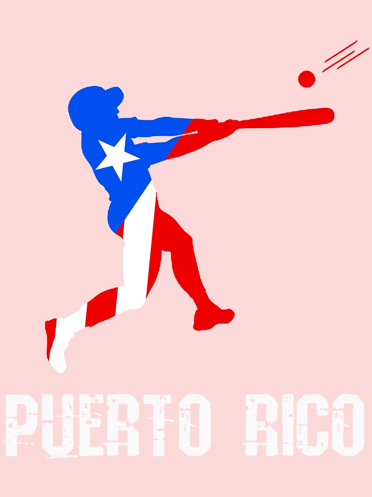 Puerto Rican Baseball Player Puerto Rico Flag Baseball Fans Shirt