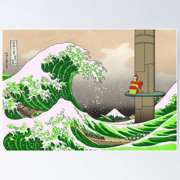 Item preview, Great Wave of Real Acid designed and sold by fineartsimpsons.