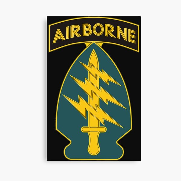 1st Special Forces Command (Airborne) Insignia Canvas Print