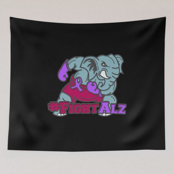 Item preview, Alzheimer's Elephant: #FightAlz designed and sold by friendlyspoon.