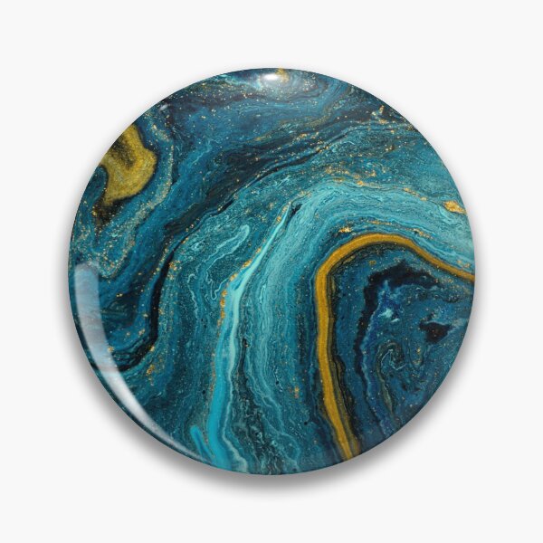 Item preview, Liquid Blue Marble With Gold  designed and sold by KarolinaPaz.