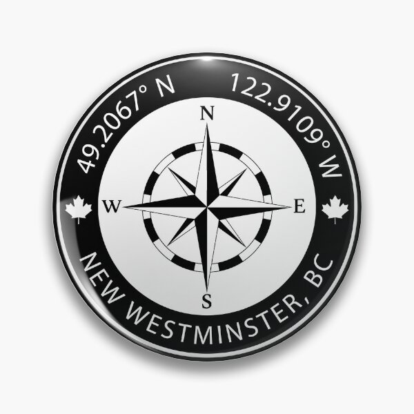 Item preview, New Westminster, British Columbia Geographical Coordinates designed and sold by TeeOhGraphics.