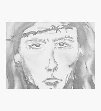 Drawing of jesus Photographic Print