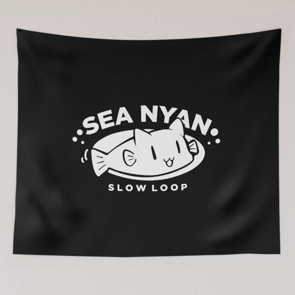 Item preview, Laid-Back Sea Nyan designed and sold by JamesCMarshall.
