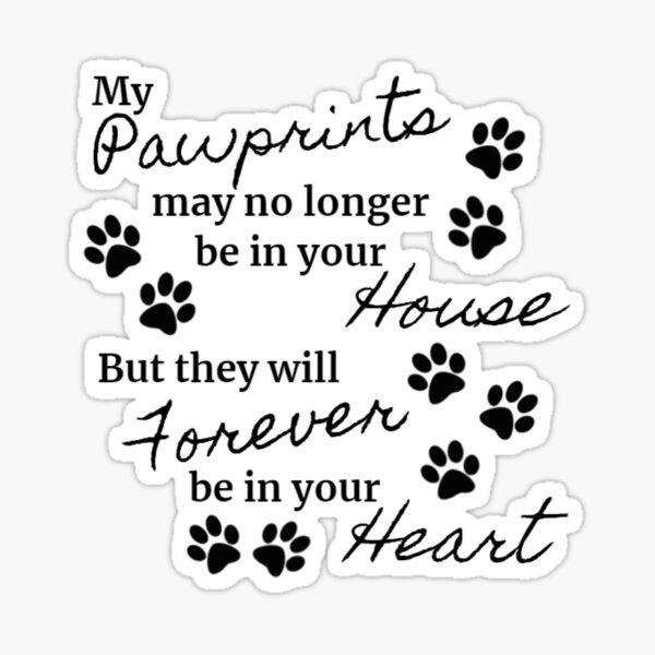 Dog store memorial decal