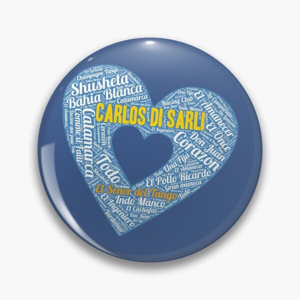 Item preview, I Heart Carlos Di Sarli - El Señor del Tango Word Art Heart designed and sold by infinitetango.