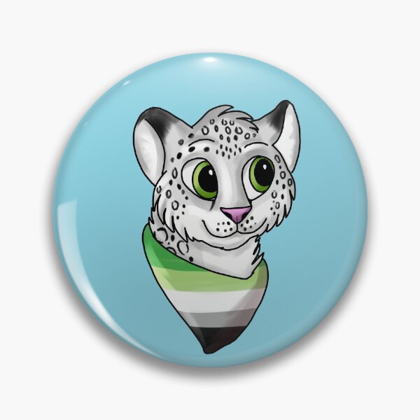 Item preview, Pride Snow Leopard - Aromantic designed and sold by TookFluff.