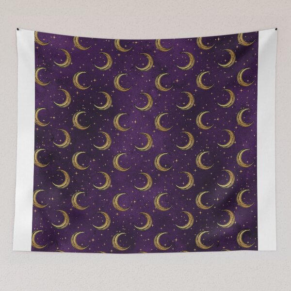 Item preview, Moons and Stars Pattern Design - Astrology designed and sold by ColorfulMystic.