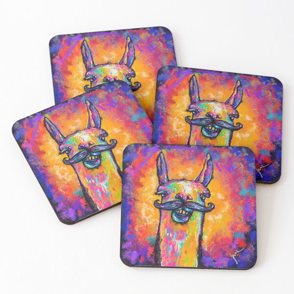 Item preview, The Amazing Llama with a Mustache designed and sold by KrakenSky.