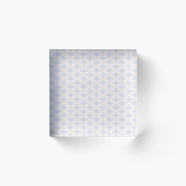 Beige Flower Field Acrylic Block