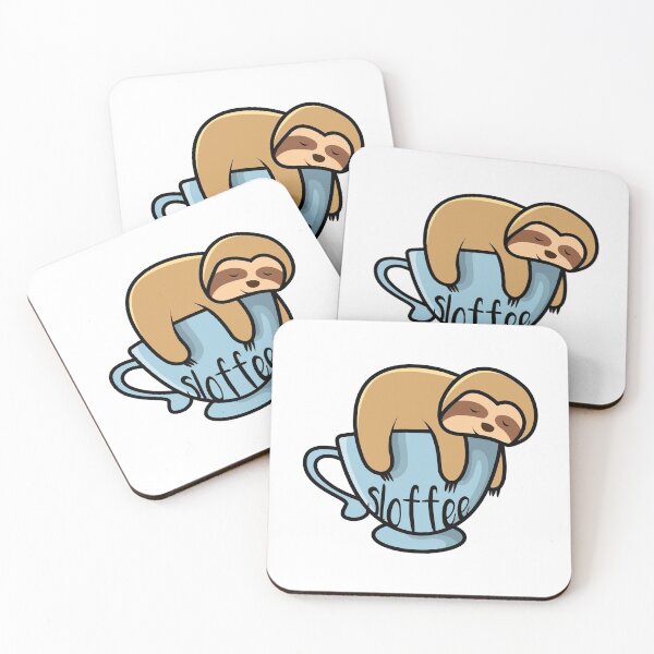 Item preview, SLOFFEE - Coffee & Sloth Cute Animals designed and sold by DigitalEffects.