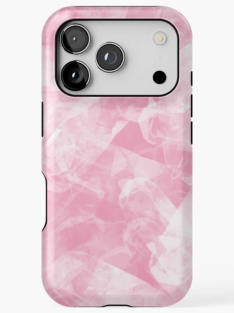 Thumbnail 1 of 4, iPhone Case, Rose Quartz Pattern designed and sold by pixiekitcat.
