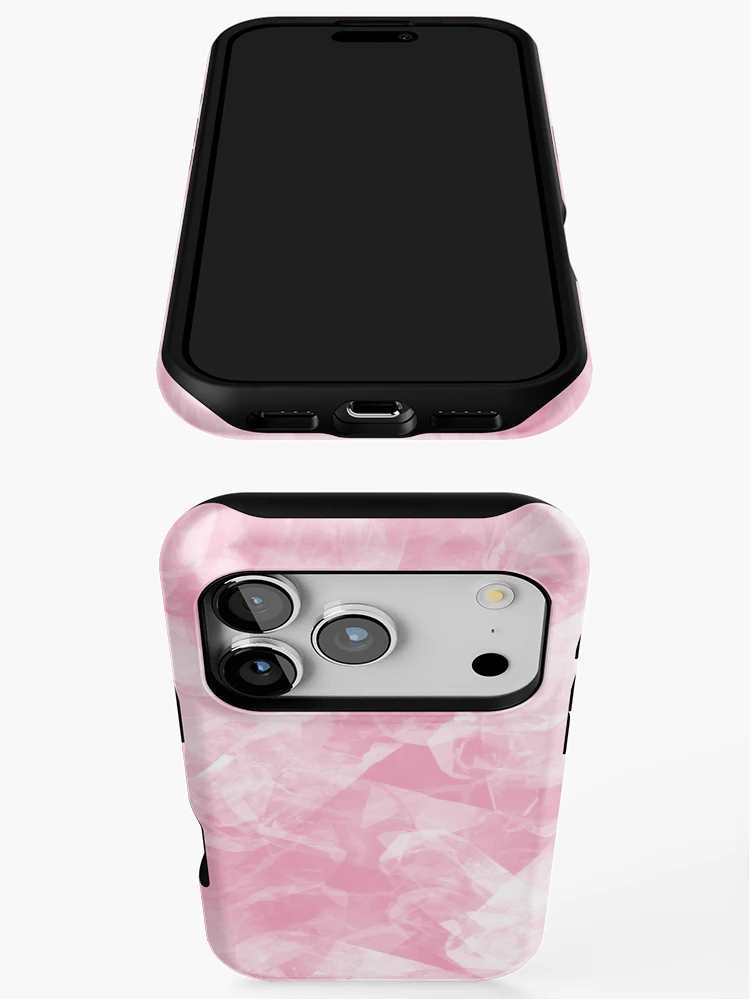 Thumbnail 3 of 4, iPhone Case, Rose Quartz Pattern designed and sold by pixiekitcat.