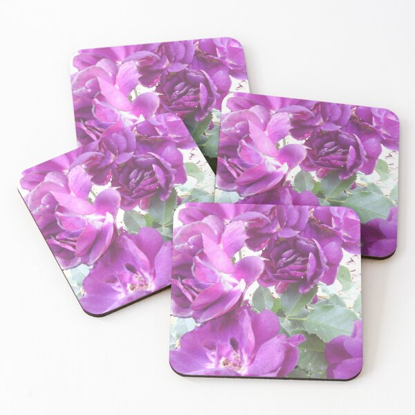 Item preview, Rosas violetas, vibrantes flores de verano de Courtney Hatcher designed and sold by cghatcherart.