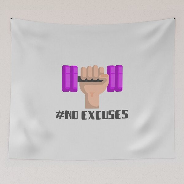 Item preview, #No Excuses designed and sold by AladdinMktgs.