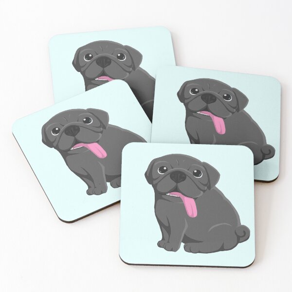 Item preview, Bruce the Black Pug designed and sold by kris10schiller.