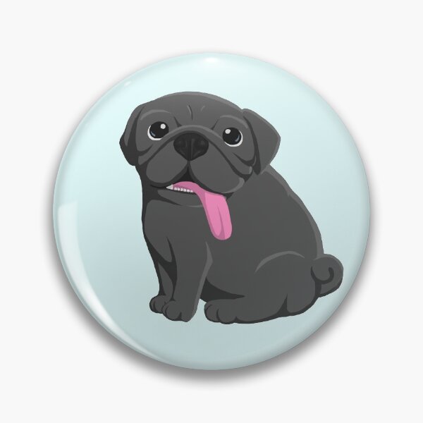 Item preview, Bruce the Black Pug designed and sold by kris10schiller.