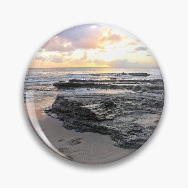 Item preview, Sunset on a rocky beach in Barbados designed and sold by StylePunch.