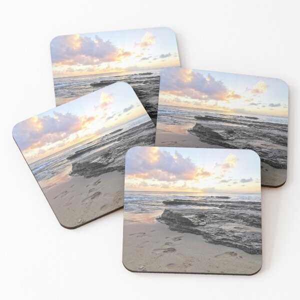 Item preview, Sunset on a rocky beach in Barbados designed and sold by StylePunch.
