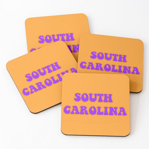 Item preview, purple south carolina sticker with orange outline  designed and sold by Lauren  paige.