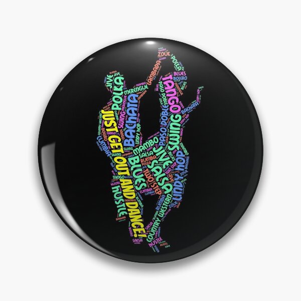 Item preview, Neon 1980s Get Out and Dance Social Dances Word Art designed and sold by infinitetango.
