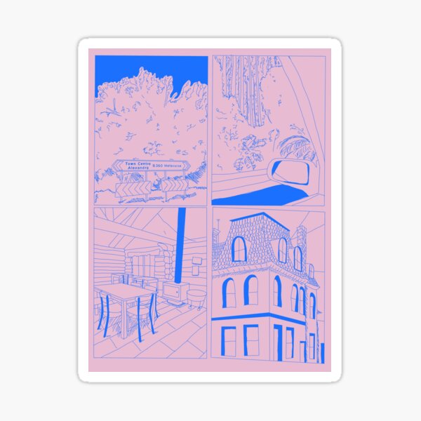 "Melbourne Road Trip " Sticker for Sale by ImABitGrumpy Redbubble