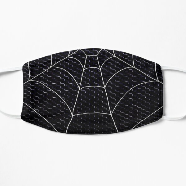 Spider Web BLACK mesh Flat Mask