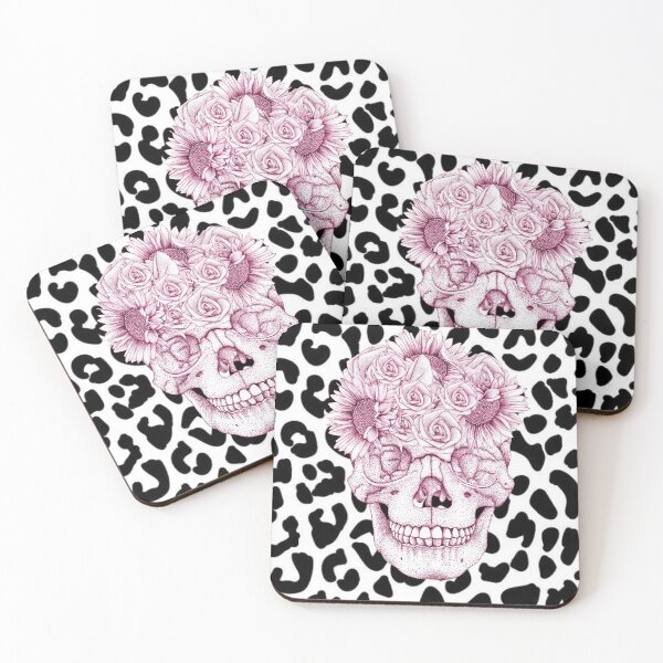Item preview, Skull with Cheetah Background designed and sold by Flower Magic .