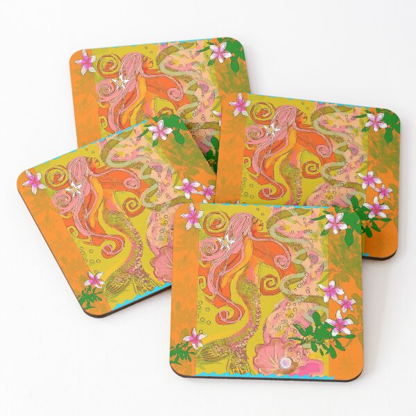 Item preview, Orange mermaid designed and sold by Julia Grammer-Begley.