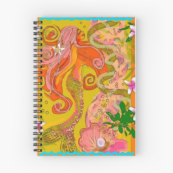 Item preview, Orange mermaid designed and sold by Julia Grammer-Begley.