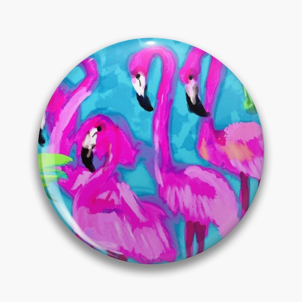 Item preview, Midnight pink flamingos designed and sold by Julia Grammer-Begley.