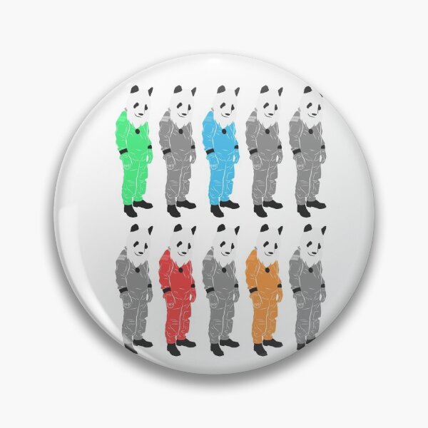 Item preview, Bearded Space Panda 4 (white) designed and sold by animinimal.