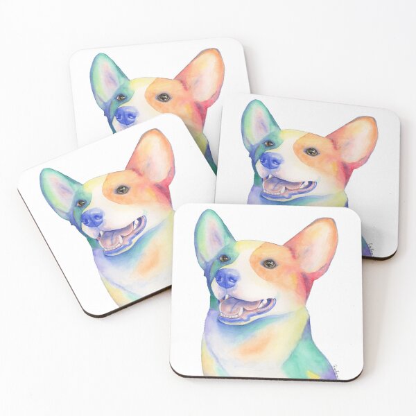 Artikelvorschau, handbemalter Corgi. entworfen und verkauft von artbykimg.