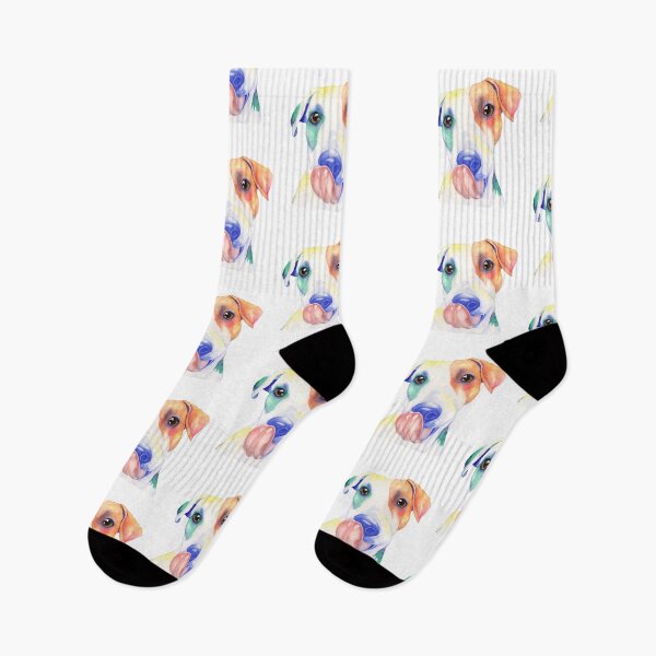 Item preview, Hand-Painted Watercolor Jack Russell Print designed and sold by artbykimg.