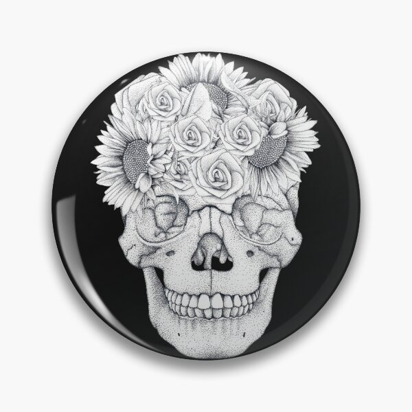 Item preview, Floral Skull designed and sold by Flower Magic .